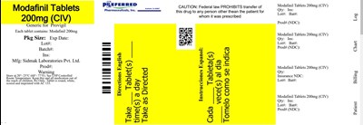 Modafinil Tablets 200mg Civ (Modafinil Tablets 200mg Civ)